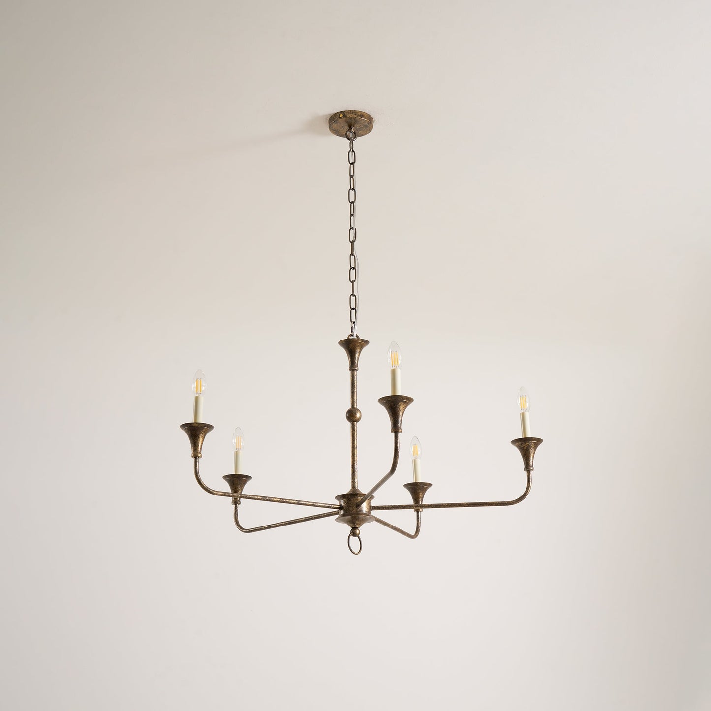 Kaarslamp Kroonluchter Messing Metaal Goud Zwart Wit Nikkel Woonkamer Eetkamer 5 6 Armen Hanglamp Vintage Kaarsenkroonluchter