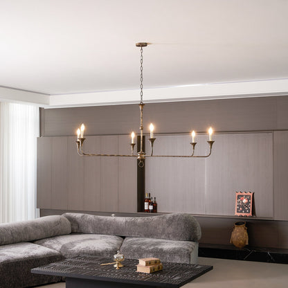 Kaarslamp Kroonluchter Messing Metaal Goud Zwart Wit Nikkel Woonkamer Eetkamer 5 6 Armen Hanglamp Vintage Kaarsenkroonluchter