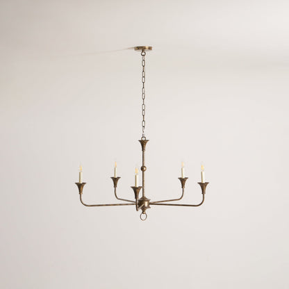 Kaarslamp Kroonluchter Messing Metaal Goud Zwart Wit Nikkel Woonkamer Eetkamer 5 6 Armen Hanglamp Vintage Kaarsenkroonluchter