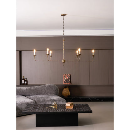 Kaarslamp Kroonluchter Messing Metaal Goud Zwart Wit Nikkel Woonkamer Eetkamer 5 6 Armen Hanglamp Vintage Kaarsenkroonluchter