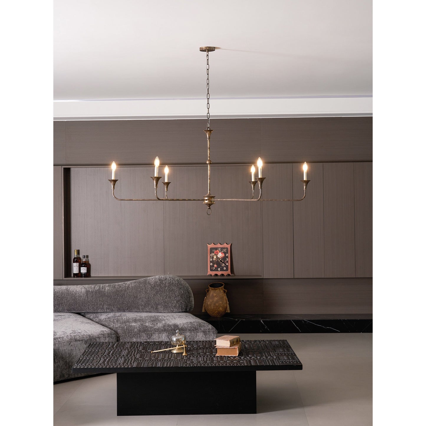Kaarslamp Kroonluchter Messing Metaal Goud Zwart Wit Nikkel Woonkamer Eetkamer 5 6 Armen Hanglamp Vintage Kaarsenkroonluchter
