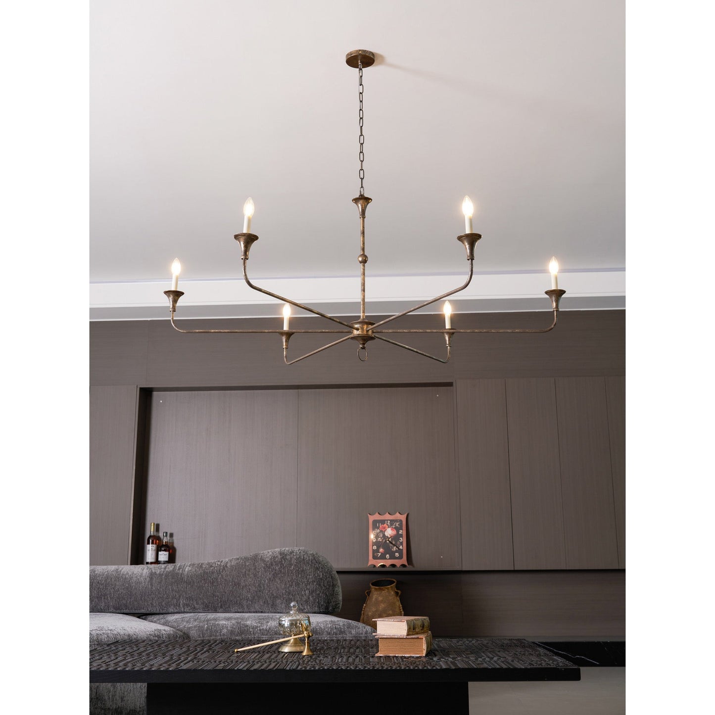 Kaarslamp Kroonluchter Messing Metaal Goud Zwart Wit Nikkel Woonkamer Eetkamer 5 6 Armen Hanglamp Vintage Kaarsenkroonluchter