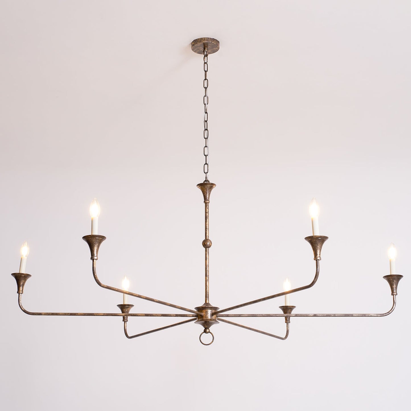 Kaarslamp Kroonluchter Messing Metaal Goud Zwart Wit Nikkel Woonkamer Eetkamer 5 6 Armen Hanglamp Vintage Kaarsenkroonluchter