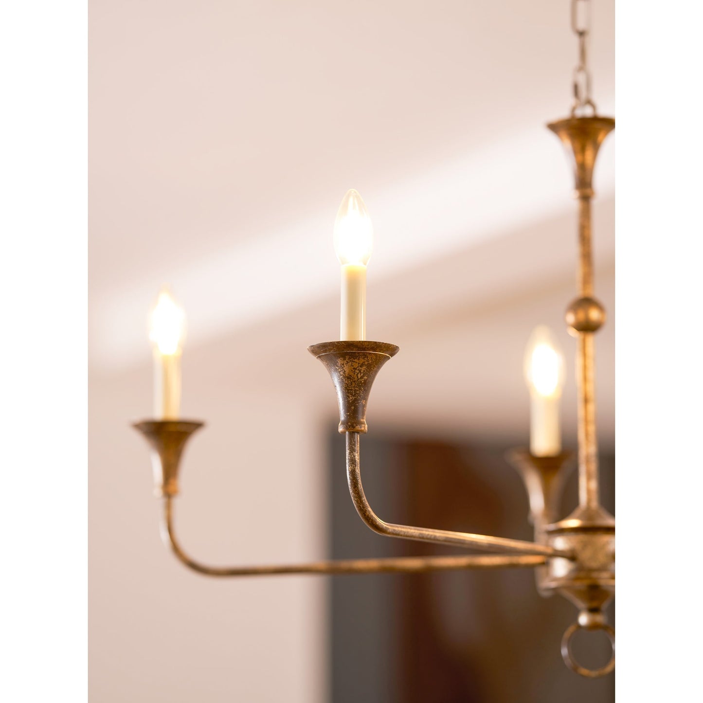 Kaarslamp Kroonluchter Messing Metaal Goud Zwart Wit Nikkel Woonkamer Eetkamer 5 6 Armen Hanglamp Vintage Kaarsenkroonluchter