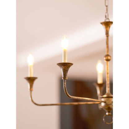 Kaarslamp Kroonluchter Messing Metaal Goud Zwart Wit Nikkel Woonkamer Eetkamer 5 6 Armen Hanglamp Vintage Kaarsenkroonluchter