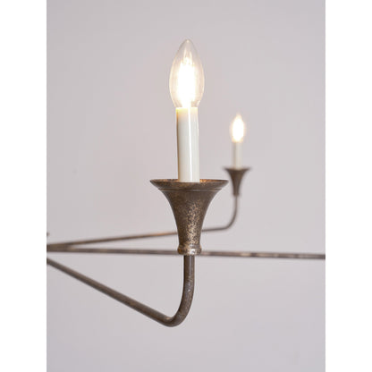 Kaarslamp Kroonluchter Messing Metaal Goud Zwart Wit Nikkel Woonkamer Eetkamer 5 6 Armen Hanglamp Vintage Kaarsenkroonluchter