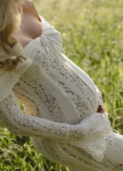 Celeste | Elegante Kanten Lange Jurk Dames Maxi Jurk 5