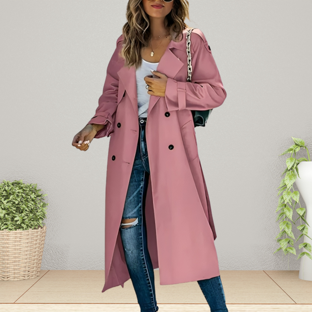 Dames Trenchcoat Lichtgewicht Waterafstotend Polyester - StudioMarella