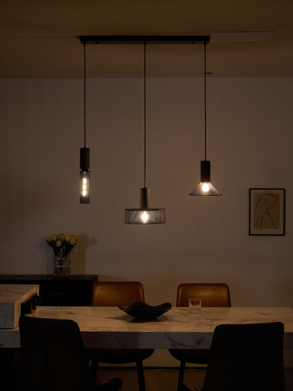 Beton Hanglamp Industrieel Cilinder Metaal Zwart Grijs E27