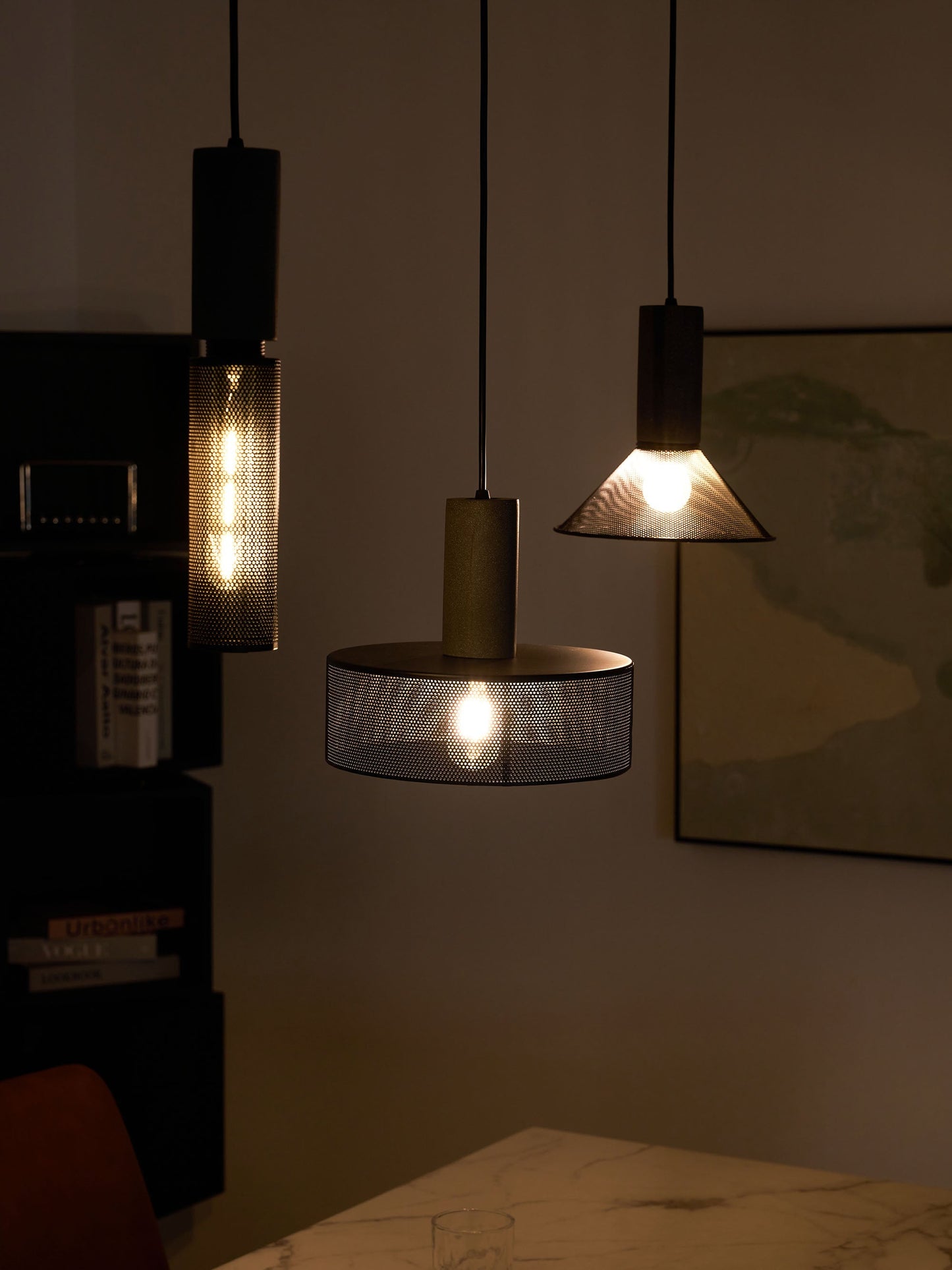 Beton Hanglamp Industrieel Cilinder Metaal Zwart Grijs E27