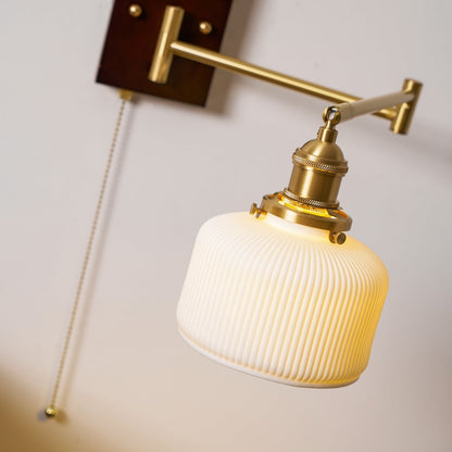 Keramische Wandlamp Geometrisch Design – 5 Modellen Messing & Walnoot