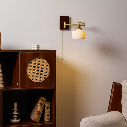 Keramische Wandlamp Geometrisch Design – 5 Modellen Messing & Walnoot