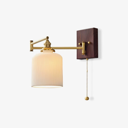 Keramische Wandlamp Geometrisch Design – 5 Modellen Messing & Walnoot