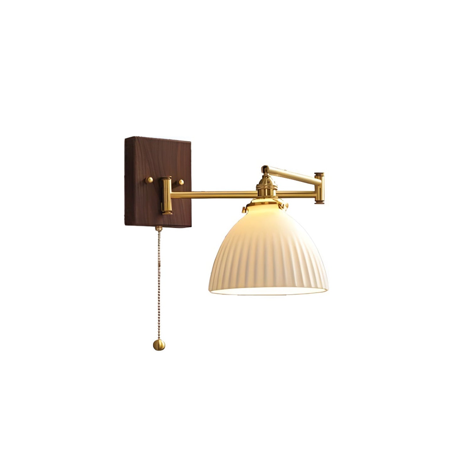 Keramische Wandlamp Geometrisch Design – 5 Modellen Messing & Walnoot