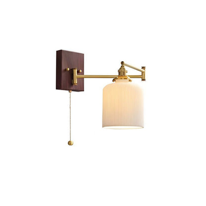 Keramische Wandlamp Geometrisch Design – 5 Modellen Messing & Walnoot