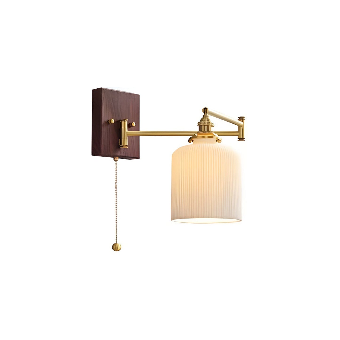 Keramische Wandlamp Geometrisch Design – 5 Modellen Messing & Walnoot