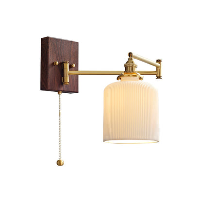 Keramische Wandlamp Geometrisch Design – 5 Modellen Messing & Walnoot