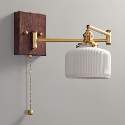 Keramische Wandlamp Geometrisch Design – 5 Modellen Messing & Walnoot