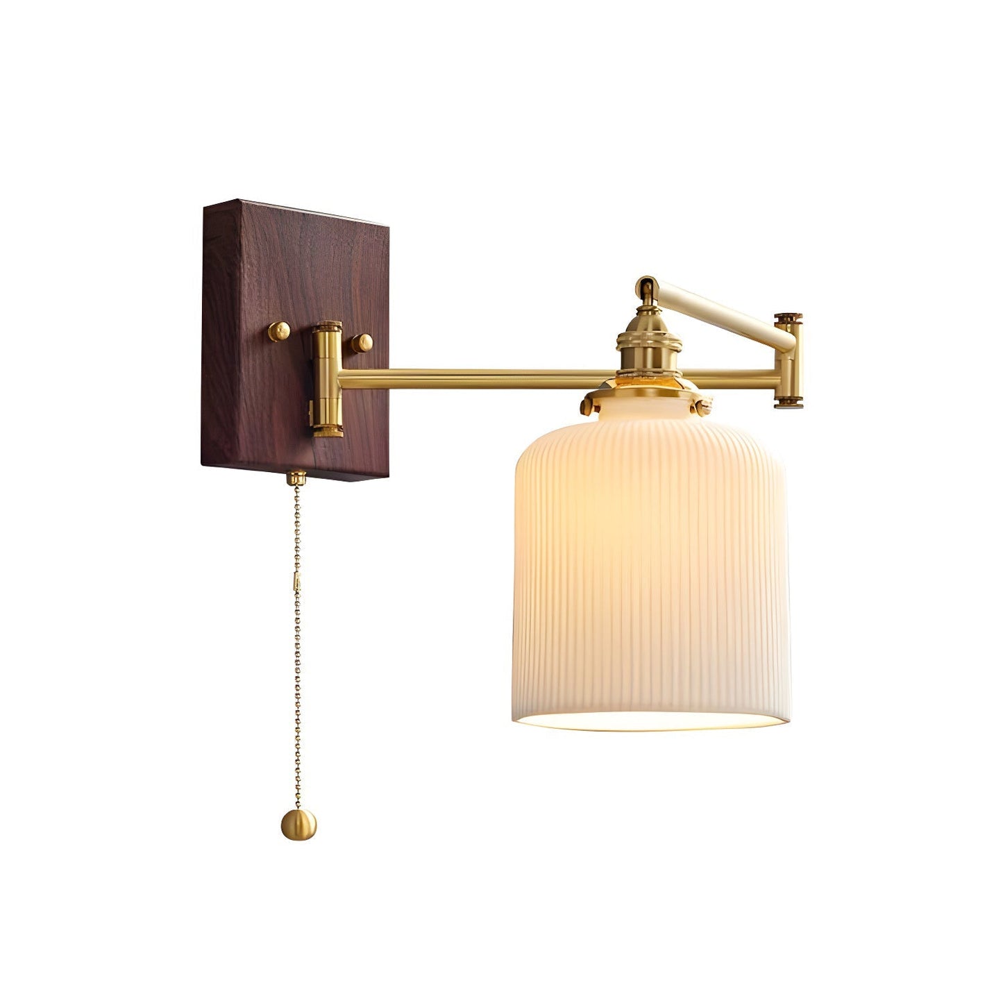 Keramische Wandlamp Geometrisch Design – 5 Modellen Messing & Walnoot