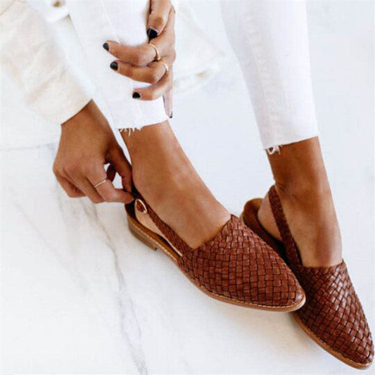 Rode Slingbacks Gevlochten Hakken voor Dames - StudioMarella