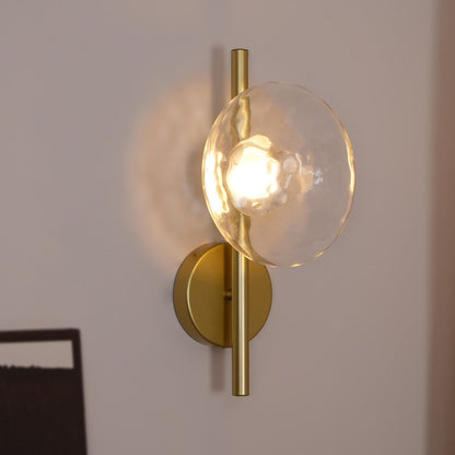 Wandlamp Glas Rond Scandinavisch LED 5W Zwart Goud 20cm Design