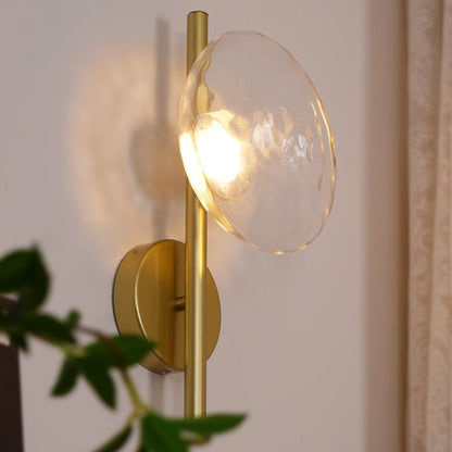 Wandlamp Glas Rond Scandinavisch LED 5W Zwart Goud 20cm Design