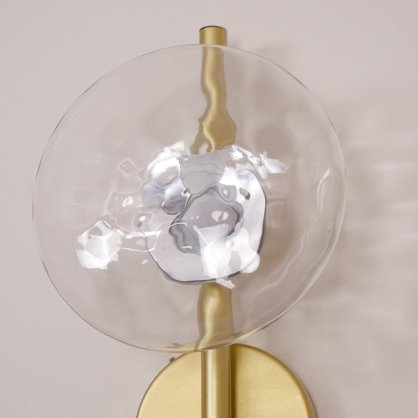 Wandlamp Glas Rond Scandinavisch LED 5W Zwart Goud 20cm Design