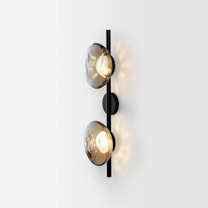 Wandlamp Glas Rond Scandinavisch LED 5W Zwart Goud 20cm Design