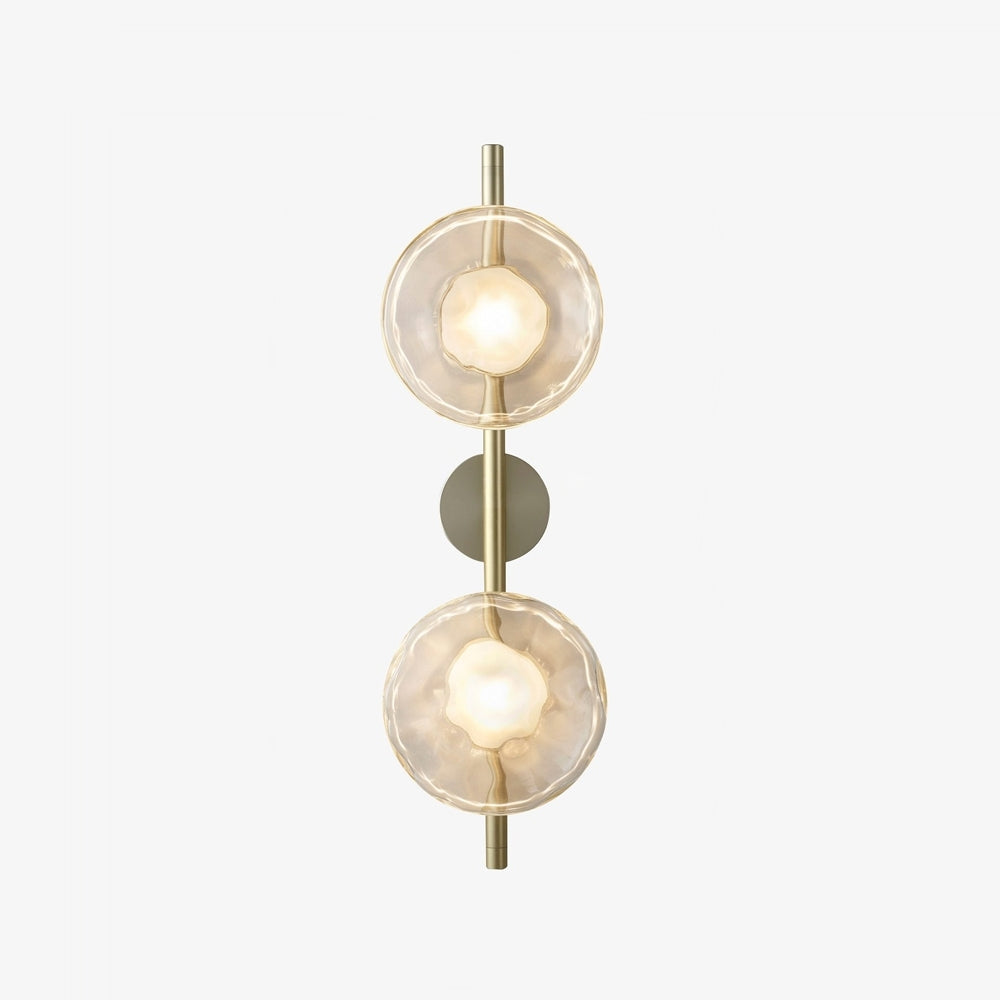 Wandlamp Glas Rond Scandinavisch LED 5W Zwart Goud 20cm Design