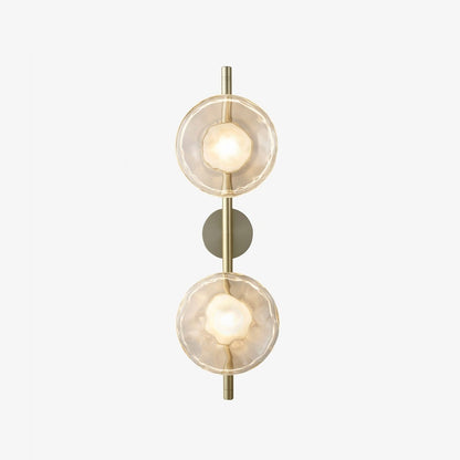 Wandlamp Glas Rond Scandinavisch LED 5W Zwart Goud 20cm Design