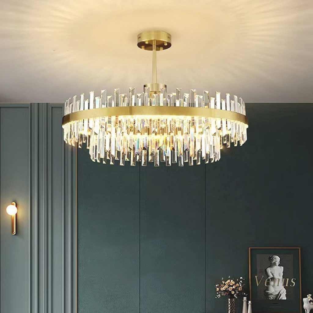 Kristallen Kroonluchter Goud Rond Ovaal LED 60 80 100cm