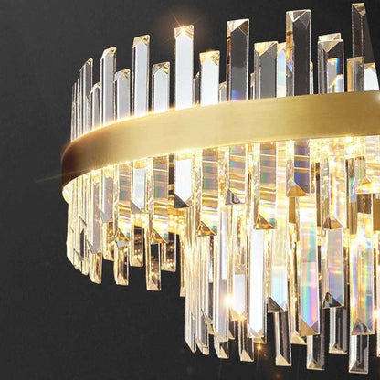 Kristallen Kroonluchter Goud Rond Ovaal LED 60 80 100cm