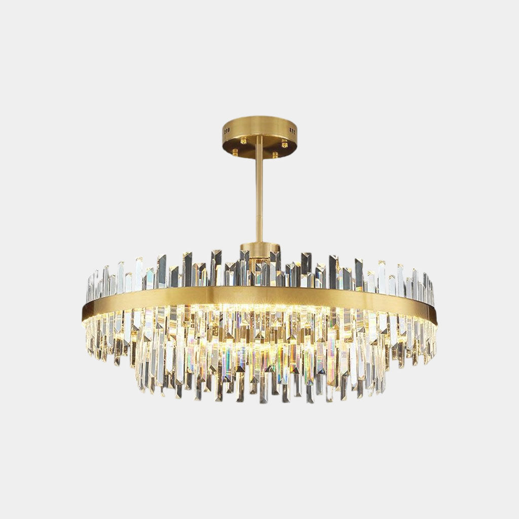 Kristallen Kroonluchter Goud Rond Ovaal LED 60 80 100cm