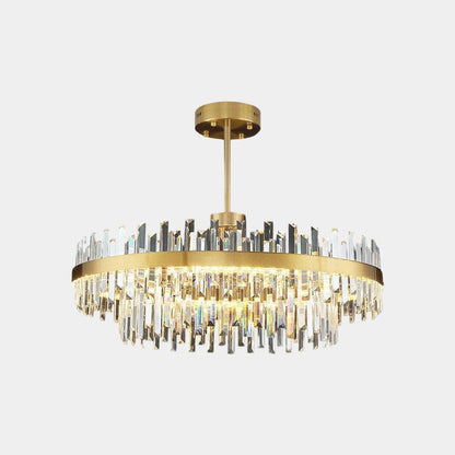 Kristallen Kroonluchter Goud Rond Ovaal LED 60 80 100cm