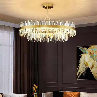 Kristallen Kroonluchter Goud Rond Ovaal LED 60 80 100cm