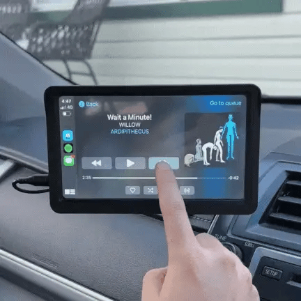 Draadloze CarPlay & Android Auto Display – Universeel Autoscherm met Touchscreen en GPS-Navigatie voor Veilige Handsfree Bediening