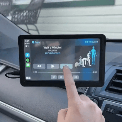 Draadloze CarPlay & Android Auto Display – Universeel Autoscherm met Touchscreen en GPS-Navigatie voor Veilige Handsfree Bediening