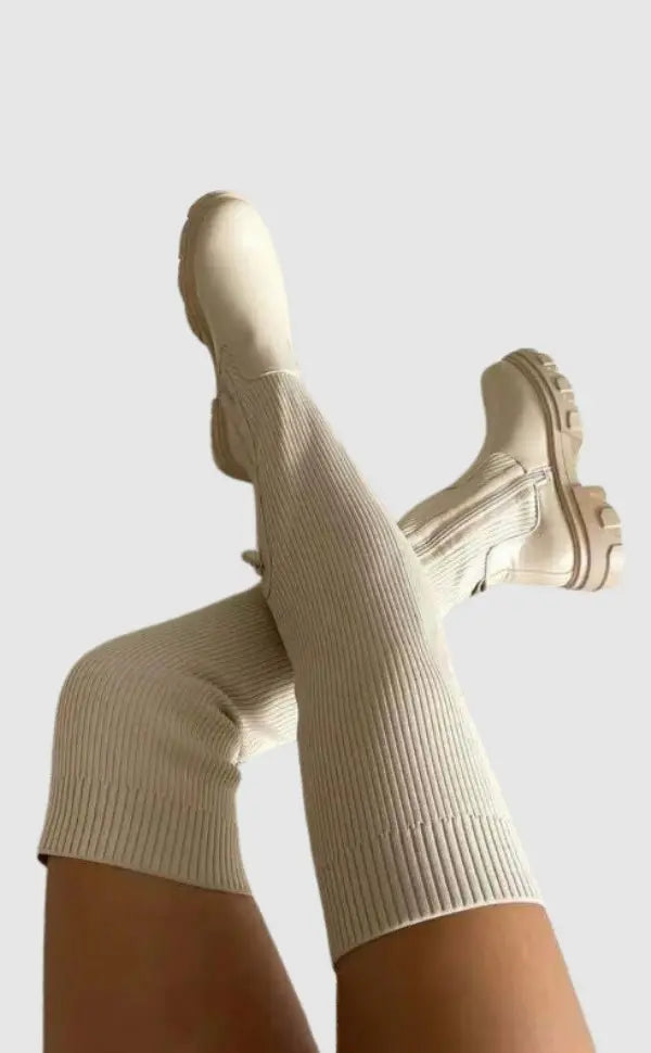 Comfortabele Laars met Stretch voor Brede Voeten - StudioMarella