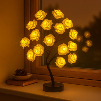 Decoratieve LED-Bloemenboom met Roze Bloesem voor Sfeervolle Binnenverlichting 40cm