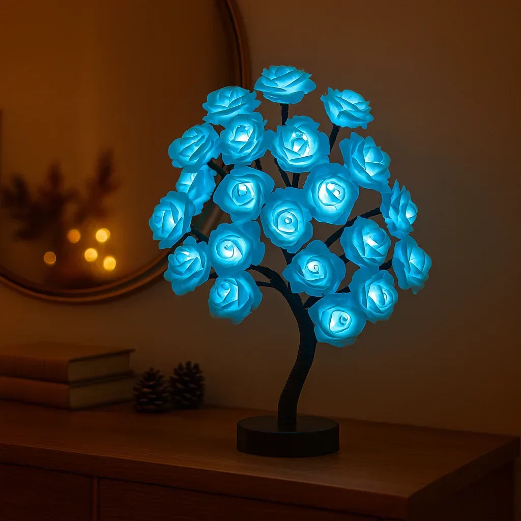 Decoratieve LED-Bloemenboom met Roze Bloesem voor Sfeervolle Binnenverlichting 40cm