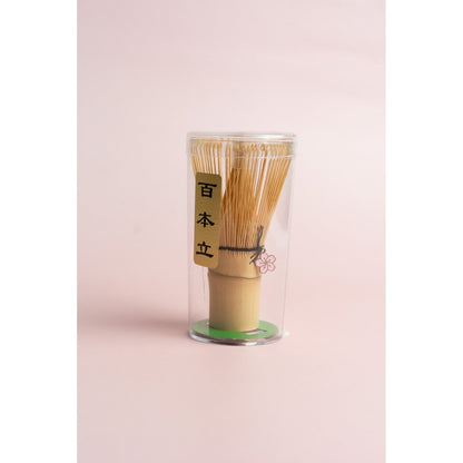 Matcha Klopper Bamboe Sakura 100 Tanden Chasen Japans Theeceremonies Cadeau