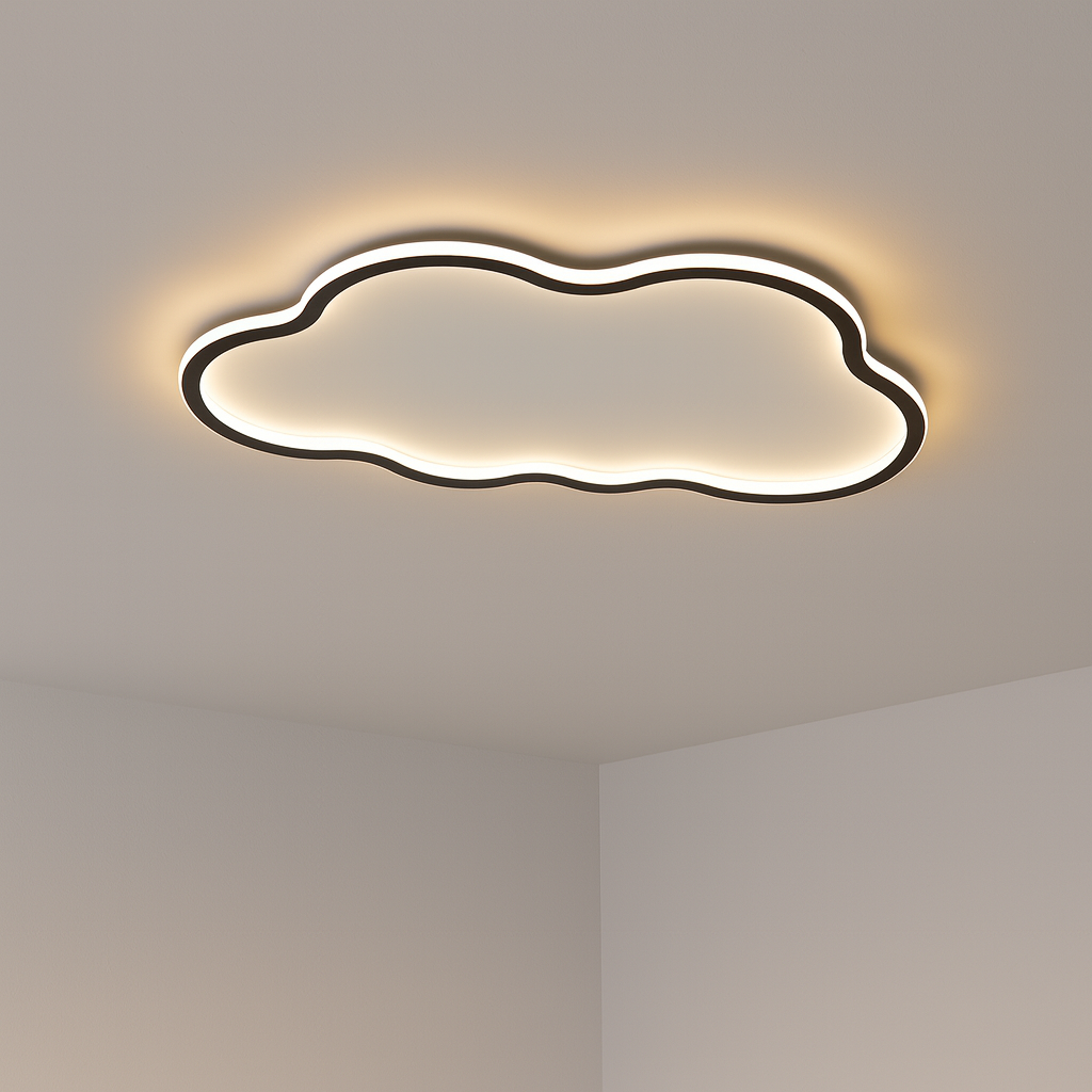 Cloud plafondlamp LED aluminium PVC wit slaapkamer woonkamer plafondverlichting modern Scandinavisch design