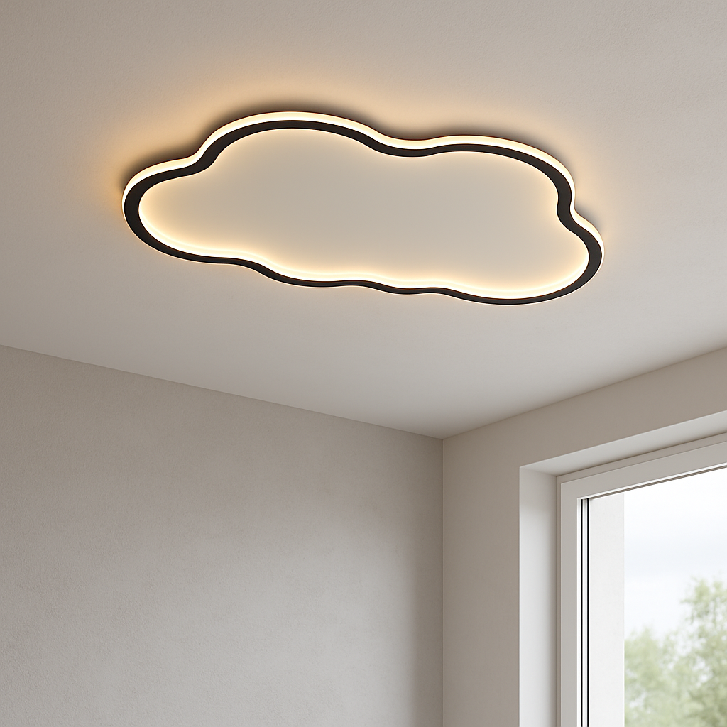Cloud plafondlamp LED aluminium PVC wit slaapkamer woonkamer plafondverlichting modern Scandinavisch design