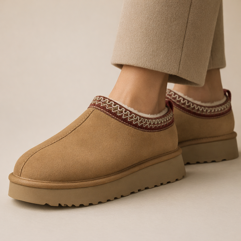Luxe Suède Pantoffels Wol Warm en Comfortabel - StudioMarella