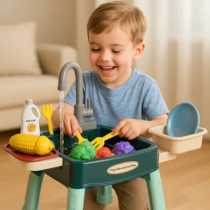 Interactieve Speelkeuken met Waterpomp en Spoelbak voor Fantasievol Rollenspel