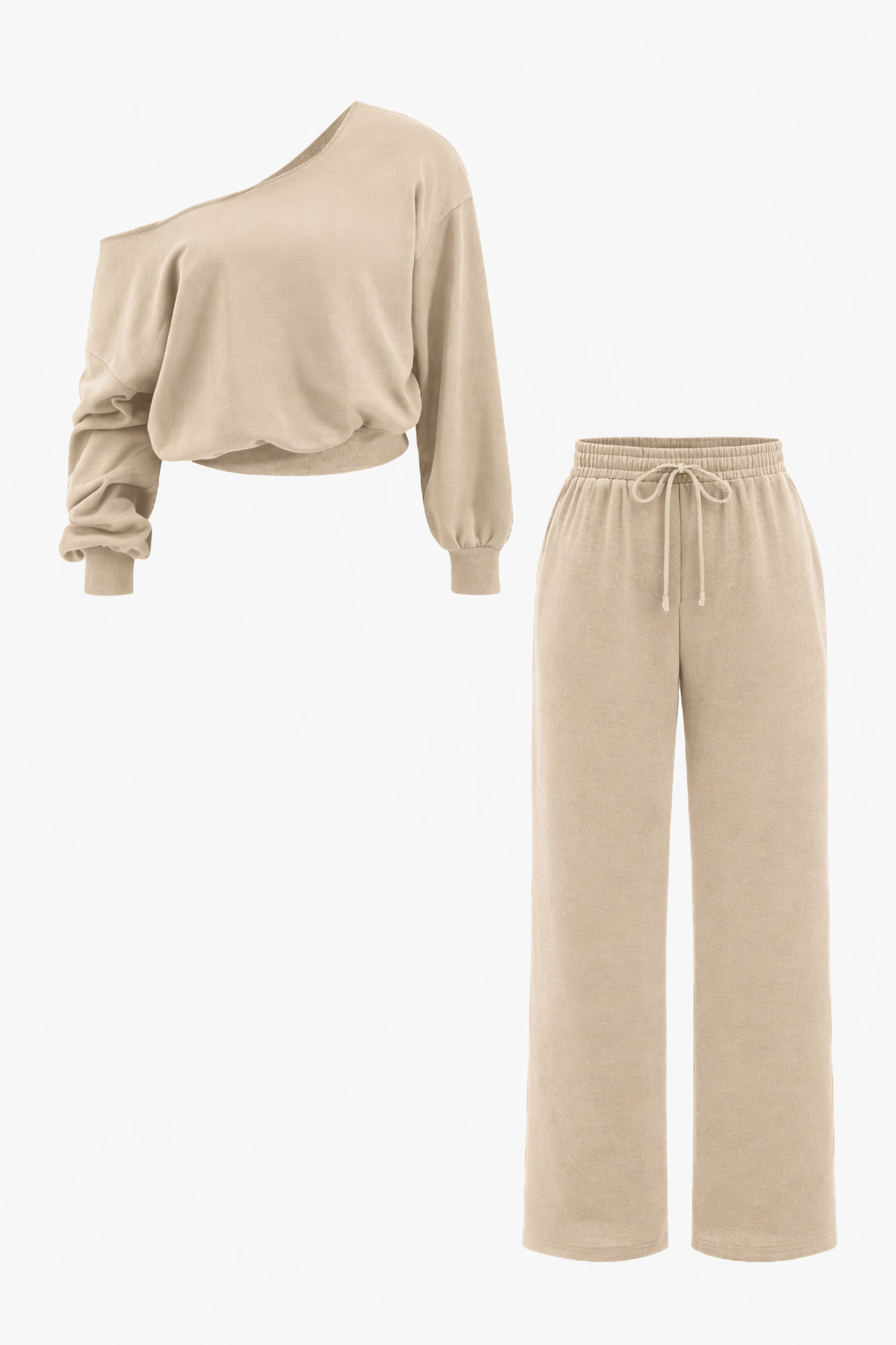Dames Comfy Set - Zacht Tweedelig Top en Broek