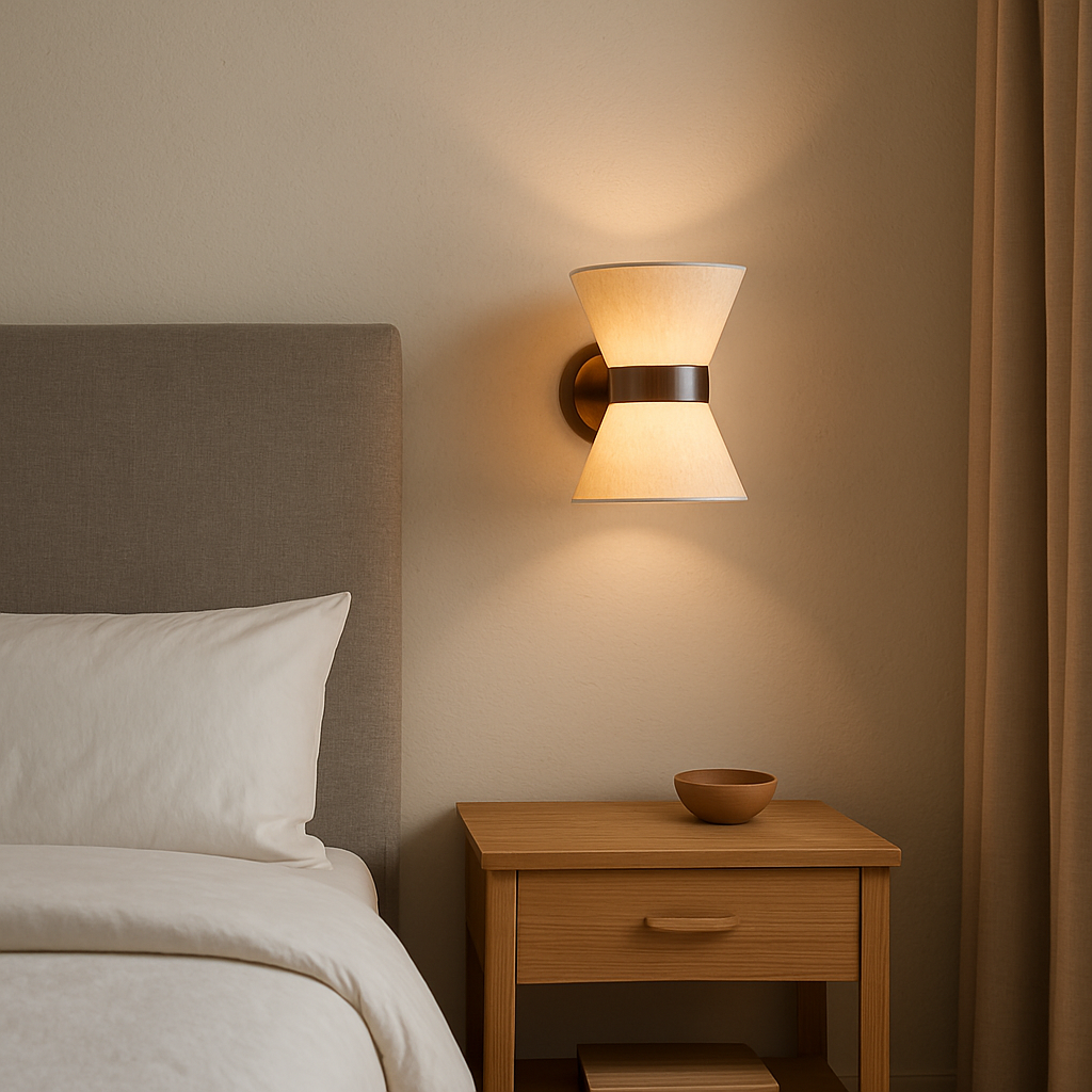 Wabi Sabi Zijden Wandlamp G9 Ø24cm Warm Licht Wandverlichting Slaapkamer Woonkamer Japandi Design