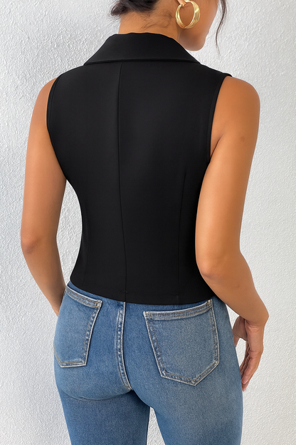 Dames Gilet Elegant Verstelbaar Getailleerd Model