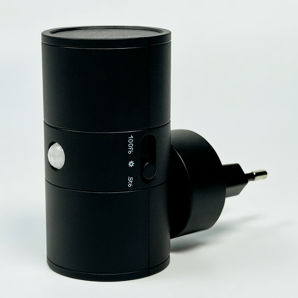 Dimbare LED Stopcontactlamp Warm Wit 3000K Instelbare Helderheid Compact Nachtlicht voor Gang Slaapkamer Kinderkamer Eenvoudige Installatie zonder Gereedschap