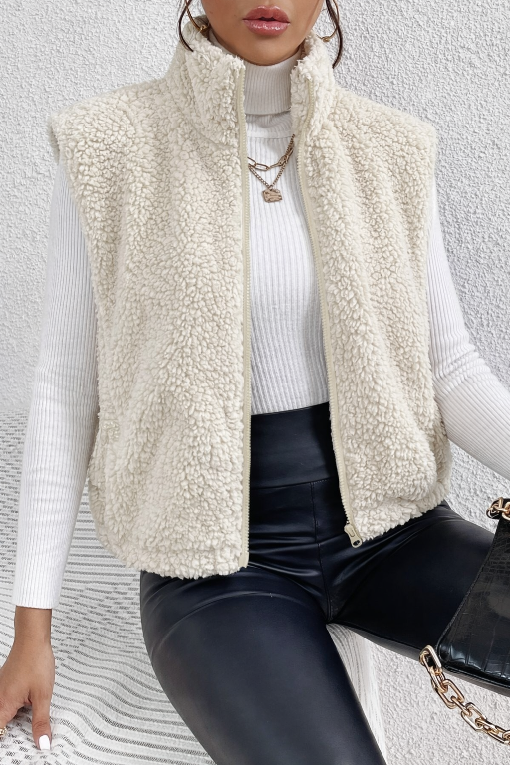 Teddy Gilet Zachte Jacc Voor Dames - StudioMarella